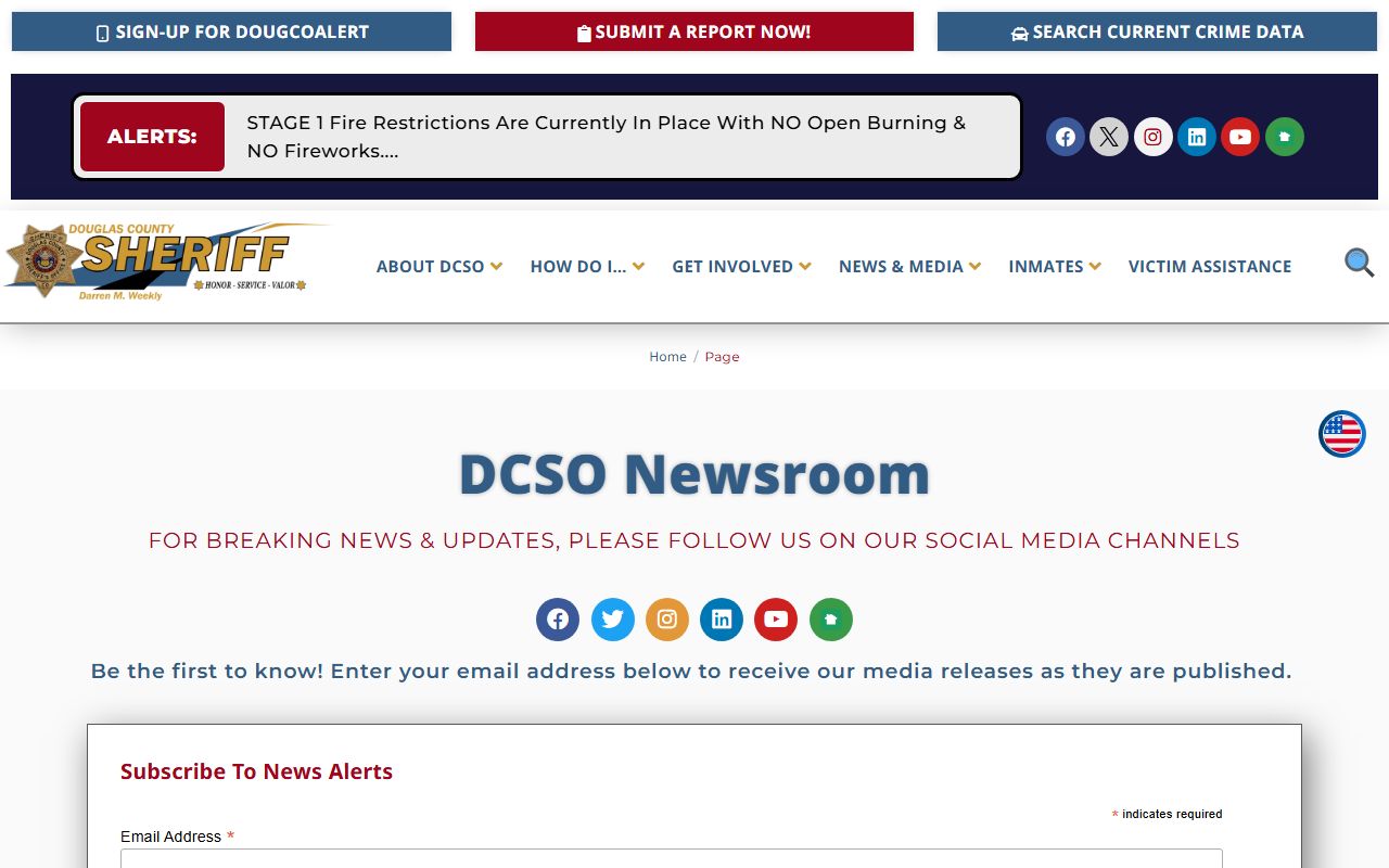 Douglas County inmate search records